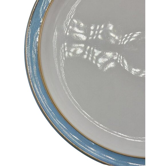 Denby Colonial Blue Lunch Plate 8" England Earthenware VTG Sherwood Collection - Picture 7 of 10